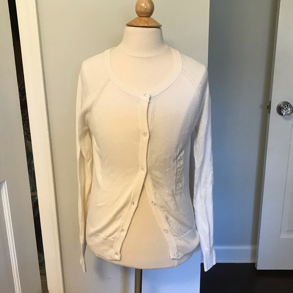 NWT Cat & Jack Cream Cardigan W/ Buttons